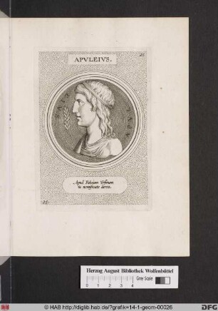 Porträt des Apuleius.