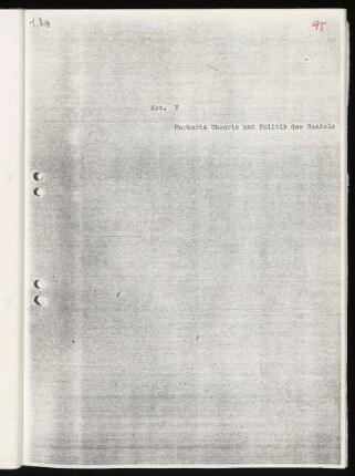 Abt. V Murhards Theorie und Politik des Handels