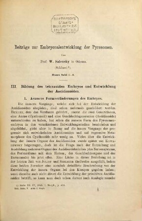 Zoologische Jahrbücher. Abteilung für Anatomie und Ontogenie der Tiere : Zeitschr. für Systematik, Geographie u. Biologie d. Tiere. 5. 1892