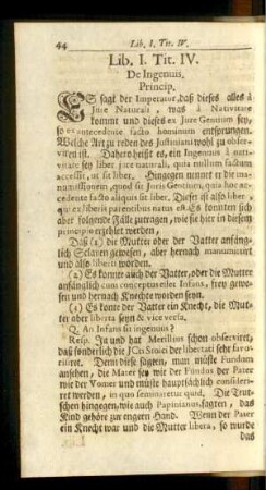 Tit. IV. De Ingenuis.