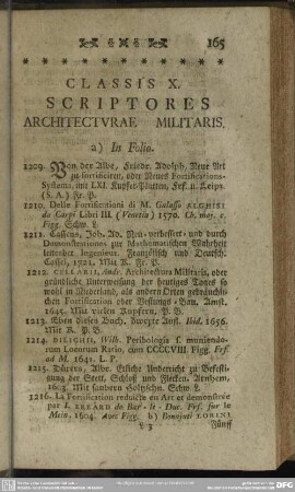 Classis X. Scriptores Architecturae Militaris