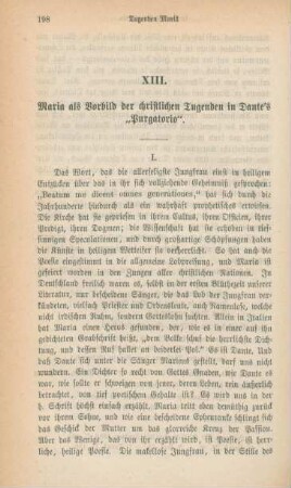 198-213 Maria als Vorbild der christlichen Tugenden in Dante's "Purgatorio"