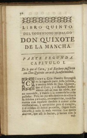 Libro Quinto. Parte Segunda