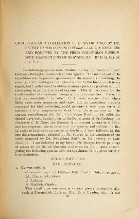 Publications (of the) Field Columbian Museum : später m. d. Tit.: Field Museum of Natural History. Publication. (F) Ornithological Series, 1,2