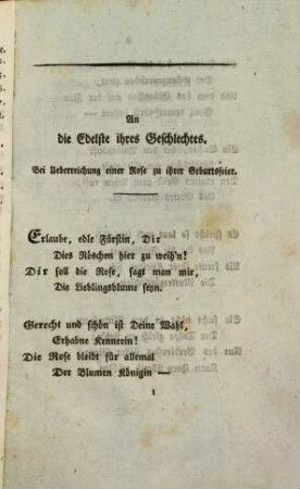 Neueste Gedichte. 1. Mit einem Kupfer. - 1819. - XXVI, 241 S.