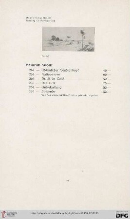 Heinrich Wolff (Nr. 264-269)
