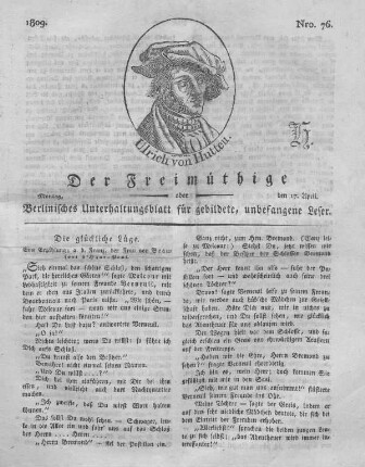 Nro. 76., Montag, den 17. April 1809