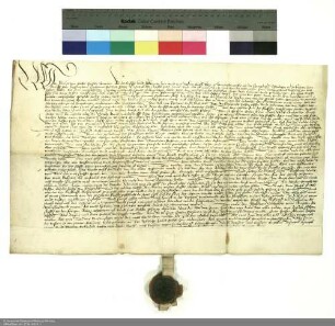 Verpflichtung Philipps [Schenck zu Schweinsberg], Abt von Fulda, gegenüber dem Domkapitel.