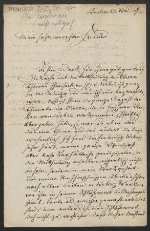 Brief an Moritz Fürstenau : 13.11.1864