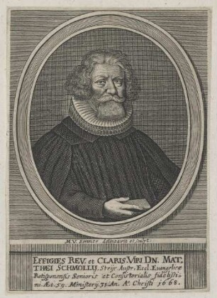 Bildnis des Matthaeus Schmollus