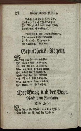 Gesundheits-Regeln.