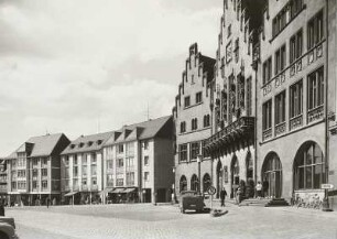 Frankfurt (Main), Römerberg, Südwestecke mit dem Römer