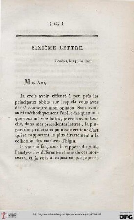 Sixième lettre