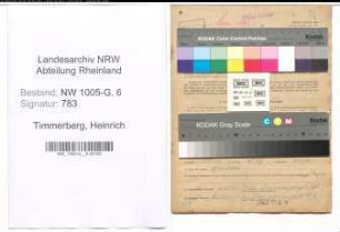 Entnazifizierung Heinrich Timmerberg , geb. 16.07.1910 (Ingenieur)