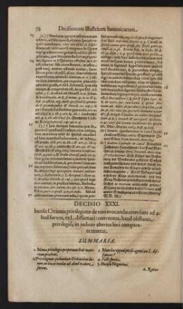 Decisio XXXI.