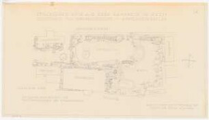 Stollberger Zink AG, Werk Ramsbeck: Tennisplatz und Kinderspielplatz: Grundriss mit Bepflanzungsplan 1:200