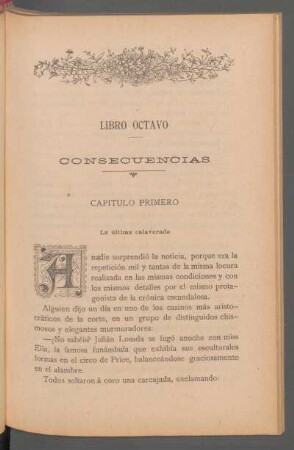 Capítulo primero - La última calaverada