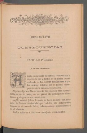 Capítulo primero - La última calaverada