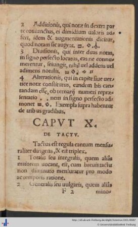 Caput X. De Tactu
