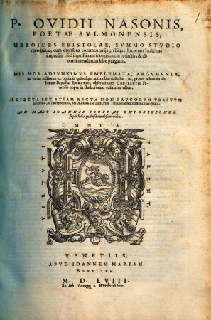 Heroides epistolae : cum omnibus Commentariis
