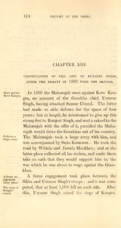 Chapter XIII. Continuation of the life of Runjeet Singh, ...