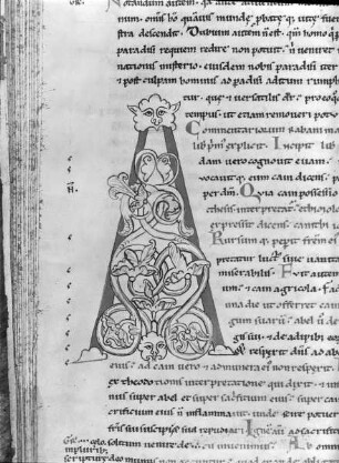 Commentarius Rhabani Mauri super Genesim — Initial A, Folio fol. 32 v
