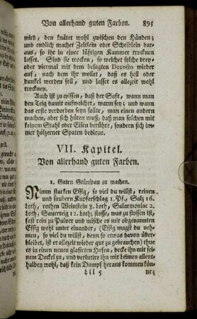VII. Kapitel. Von allerhand guten Farben.