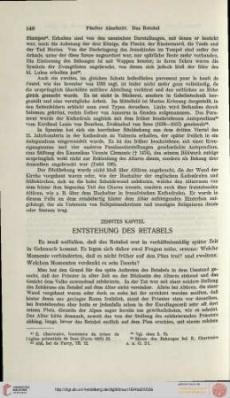 Entstehung des Retabels