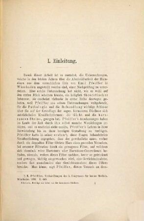 Beiträge zur Lehre von der harnsauren Diathese : Unter Mitwirkung der Chemiker Oetkers und Sprague herausgegeben von Wilhelm Ebstein