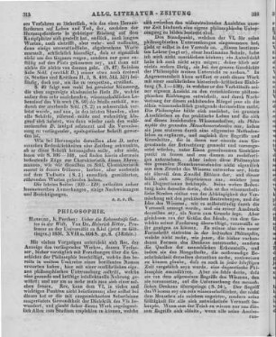 Ritter, H.: Über die Erkenntniß Gottes in der Welt. Hamburg: Perthes 1836
