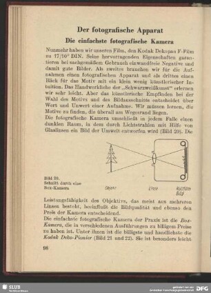 Der fotografische Apparat