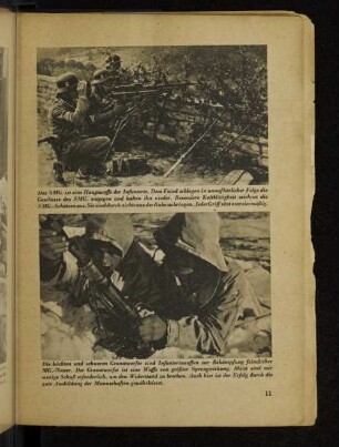 Die leichten und schweren Granatwerfer sind Infanteriewaffen zur Bekämpfung feindlicher MG.-Nester. [...]