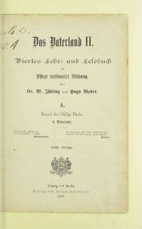 4, [Theil] 2: 6. Schuljahr