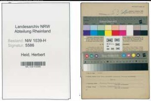 Entnazifizierung Herbert Heid , geb. 29.01.1922 (Angestellter)