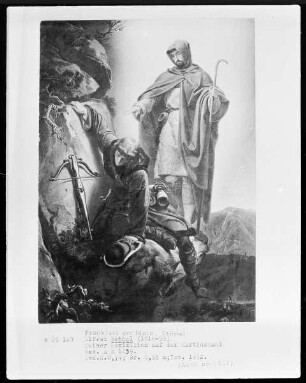 Der Schutzengel rettet Kaiser Maximilian aus der Martinswand