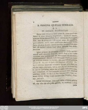 B. Principia Quaedam Generalia.