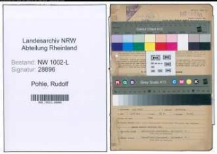 Entnazifizierung Rudolf Pohle , geb. 04.01.1903 (Rechtsanwalt)