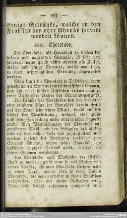 Einige Getränke, welche in den Frühstunden oder Abends servirt werden können