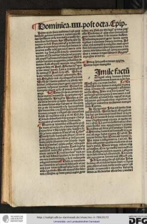 Simile factum est... math xiii... Carissimi, Christus dominus sepius in evangelio regnum celorum terrenis rebus comparavit et assimilavit secundum Gregorium...