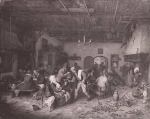 Männer und Frauen im Bauernwirtshause