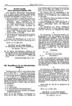 Siegelführung bei den wissenschaftlichen Hochschulen : [Wissenschaft] ; [Für das Reich] ; [Amtliche Erlasse] ; [Amtlicher Teil]