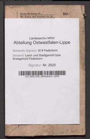 Erblasser: Kligge, Elisabeth, geb. Lücking: