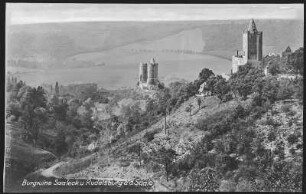 Saaleck. Burgruine Saaleck und Rudelsburg