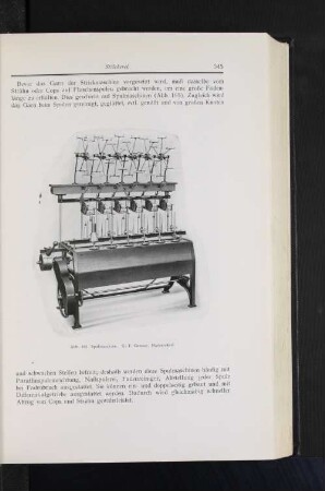 Abb. 195 Spulmaschine. G. F. Grosser, Markersdorf