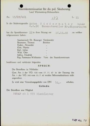 Niedermaier, Anton
