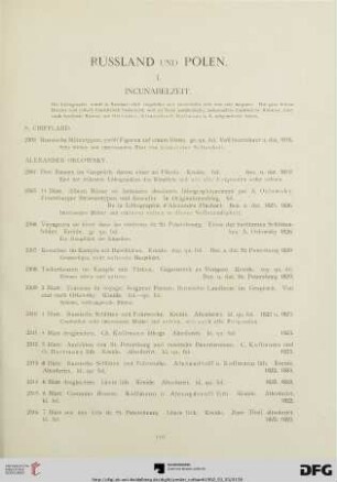 I. Inkunabelzeit (Nr. 2303-2323)