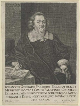 Bildnis des Iohannes Georgius Fabricius