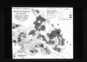 Regierungsbezirk Südbaden, Wirtschaftsgefüge der Landkreise