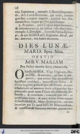 Dies Lunae.