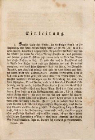 Des P. Cornelius Tacitus Werke, 7. Historien [u.a.] : Buch 1 - 5